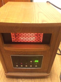 Portable heater this heater can put some heat works great I used in a large room last year and it came handy