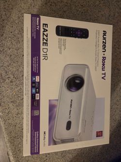 Aurzen Roku TV Eazze D1R 1080P Smart Projector