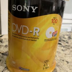 DVD-R factory sealed 120 DVD’s