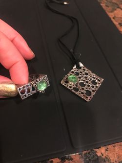 Armenian sterling silver 925 designers with natural stone ring size 6.5