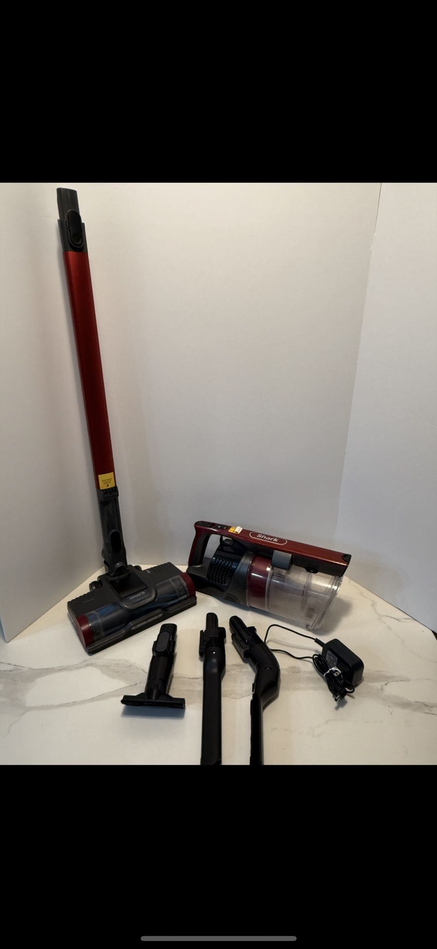 Shark Cordless Vacuum Cleaner, HEPA Filter, Lightweight, Portable, Rechargeable, Pet Hair Pickup, Removable Handheld, Crevice, Upholstery & Dusting Br