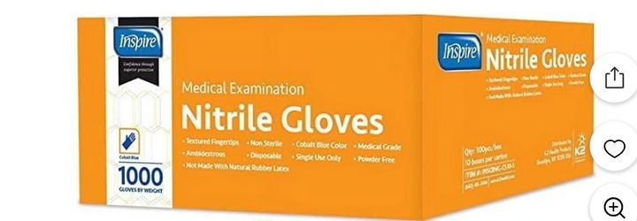 Inspire Nitrile Gloves (No Latex) Size XL 1.000 Count 