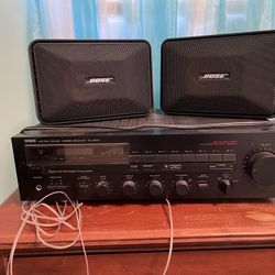Yamaha Rx 300 U Receiver Plus Bose Speaker Speakers