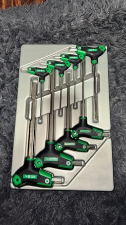 Matco STXM8 8 Piece Metric T-Handle Hex Key Set