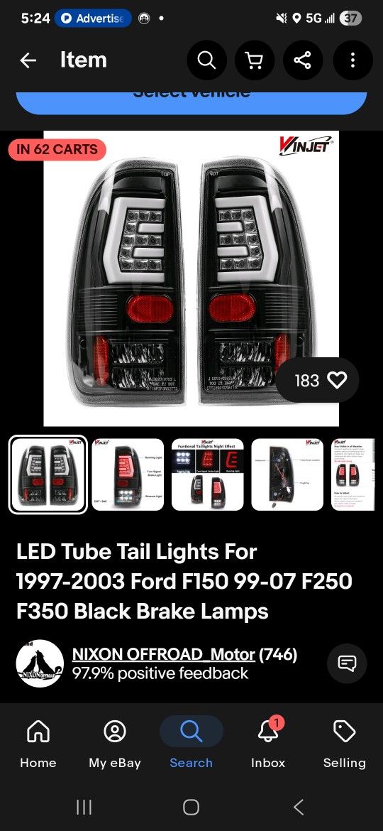 99-07 F250 Led Tail lights