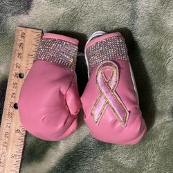 4” Breast Cancer Awareness Mini Gloves