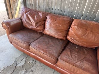 NEED OUT ASAP - Genuine leather couch (large)