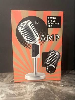 new sealed retro podcast microphone