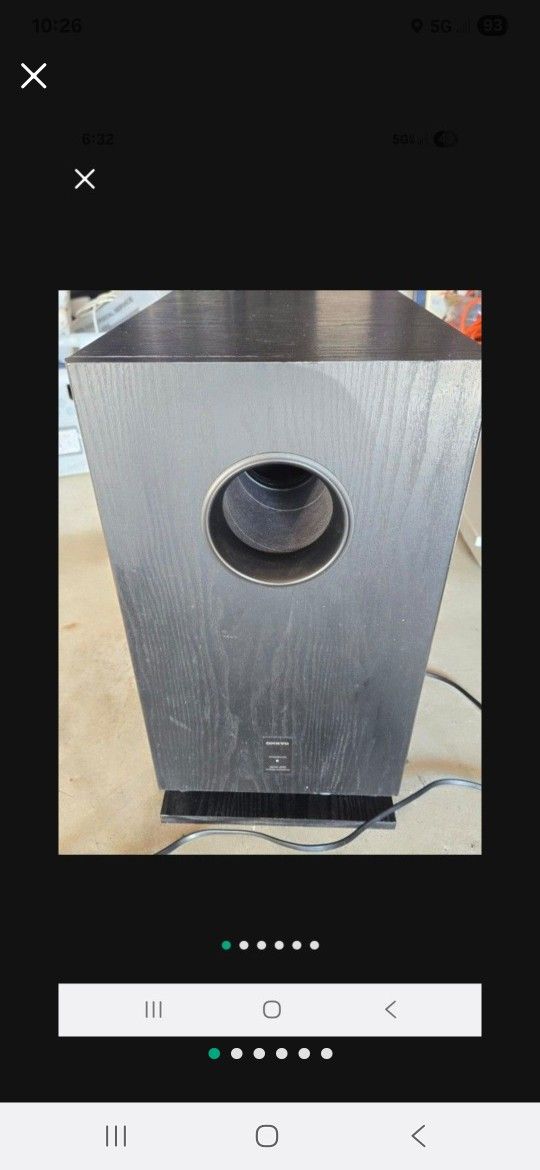 TV Stereo Sub Woffer Powerful Great Condition