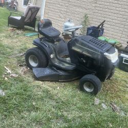 Black Seated Lawnmower 