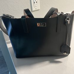 🖤 Kate Spade NY Black Leather Tote – Nearly New! 🖤