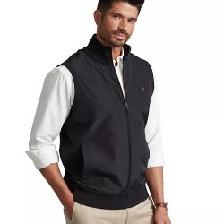 Polo Ralph Lauren Men's Big & Tall Hybrid Black Sweater Vest. Size XLT