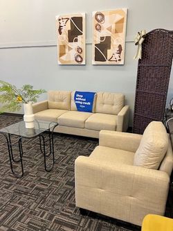 SOFA AND ARMCHAIR // WE DELIVER 