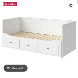 IKEA: Twin Size Bed With 3 Drawers (mattress Included)
