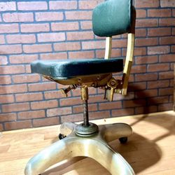 1954 Vintage Leather Office Chair 