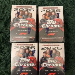 4 2026 TOPPS Chrome Formula 1 Value Box
