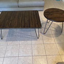Mid Century Modern Coffee Table & End Table