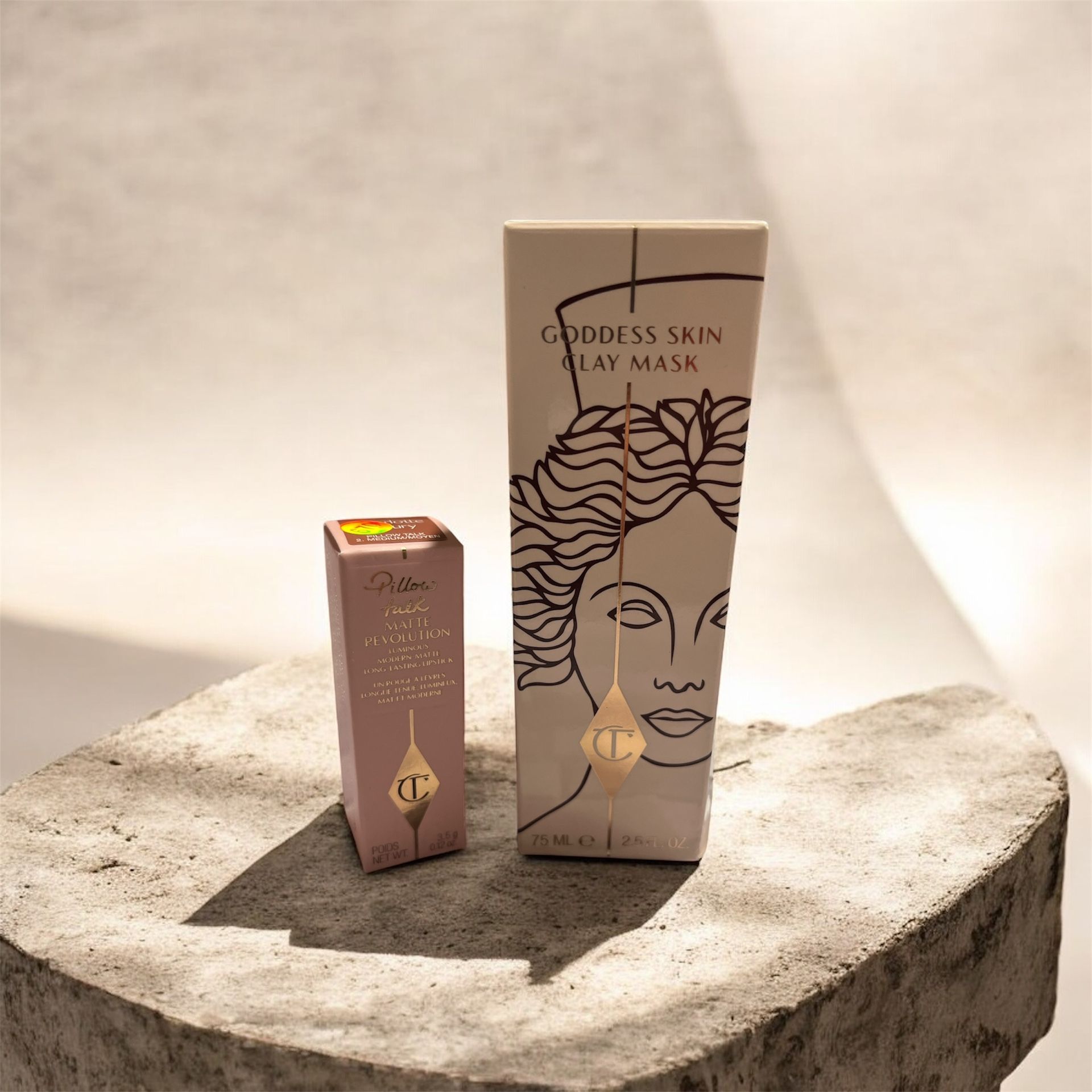 Charlotte Tilbury Pillow Talk Lip Stick/ Clay Mask