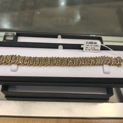 14k Gold Diamond Tinnes Breaclte 28.1 Grams Layaway Available 10% Dwon If You Interested Please Make Sure You Ask For Maribel Thank You 