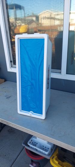 White Plastic Wall Mounted Fire Extinguisher Case (Delivery Available)