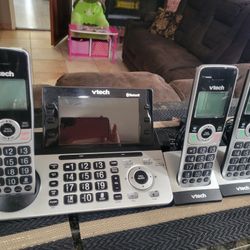 V Tech 3 Handset Phone,  Bluetooth,  Answering System