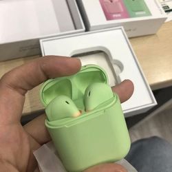 Wireless Bluetooth Earphones For Apple iPhone,Android With Charging Box. 4 Different Colors BLUE/PINK/GREEN /YELLOW