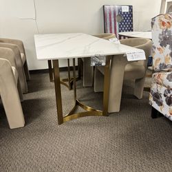 Marble Top Dining Table 