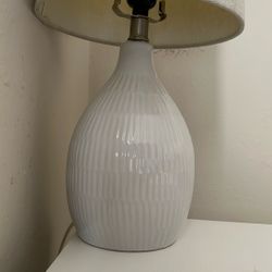 Dresser and lamp together