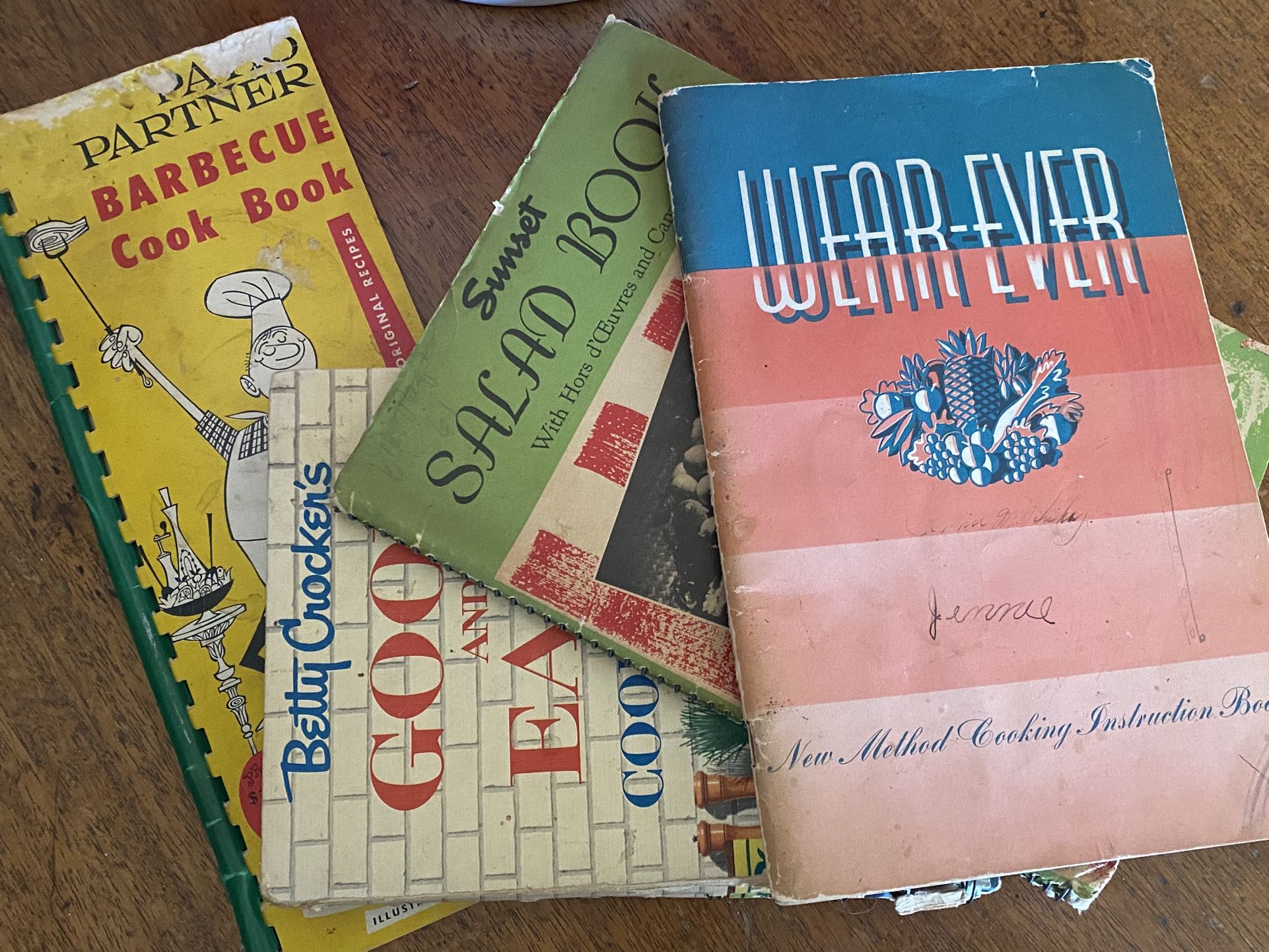 Vintage Cookbooks Lot 4 Books