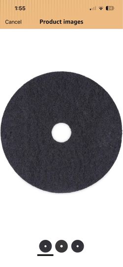 Boardwalk BWK4020BLA Standard Floor Pads, 20" Diameter, Black (Case of 5)