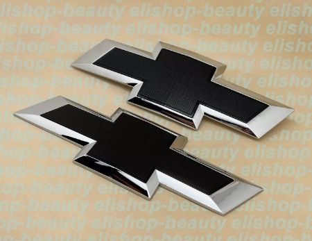 Tailgate Bowtie Emblem New Gloss Black Rear For 2014-2018 Chevrolet Silverado 1500 Trucks Black Chevy Bowtie - Foto 3