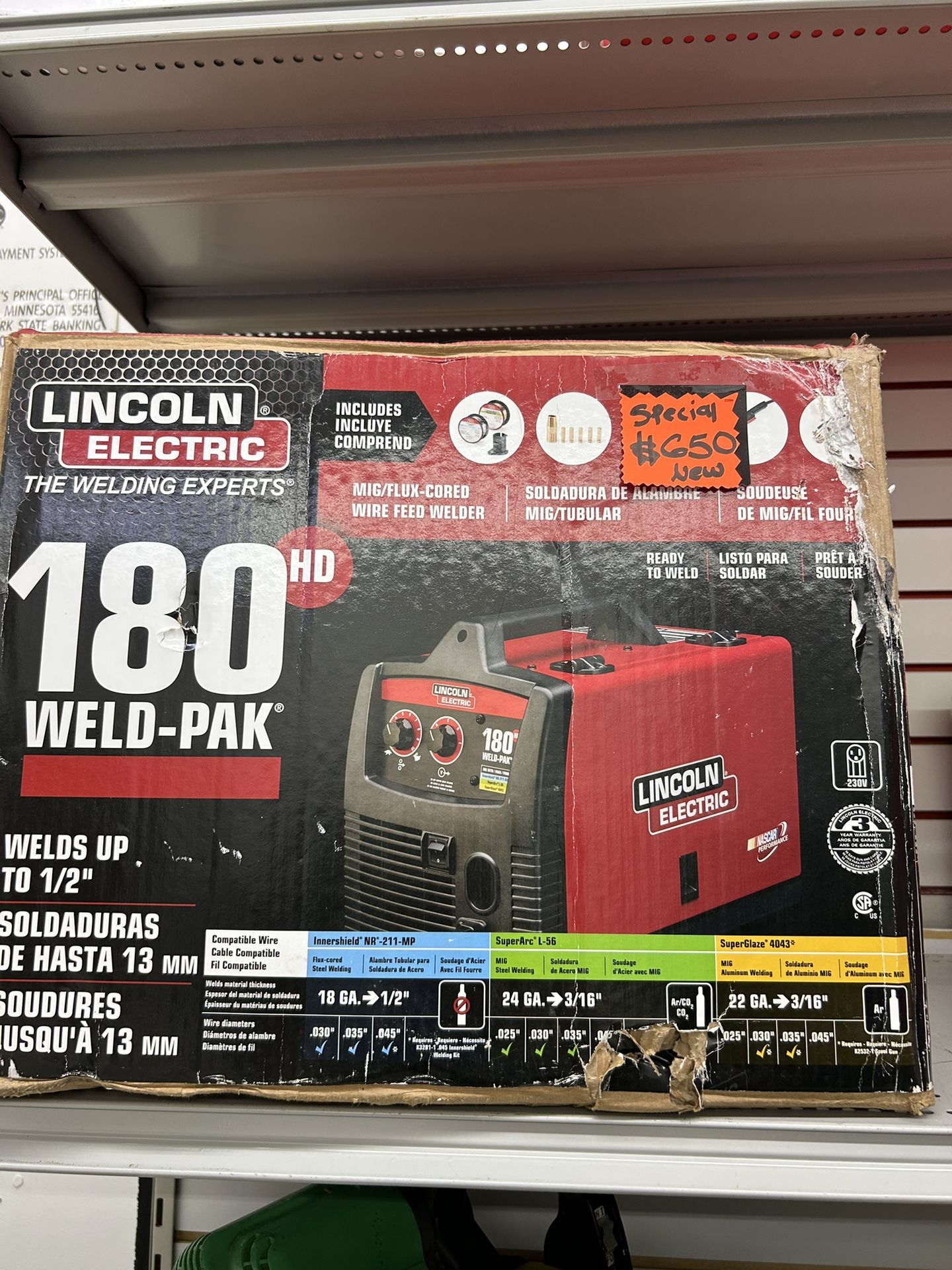Lincoln Electric 180 Weld Pak