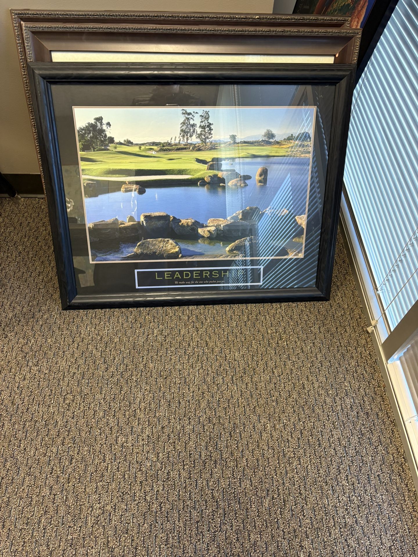 Various Framed Golf Art