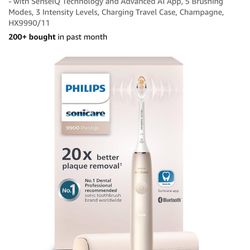 Philips Sonicare DiamondClean 9900 Prestige Electric Toothbrush - with SenseIQ Technology and Advanced AI App, 5 Brushing Modes, 3 Intensity Levels, C