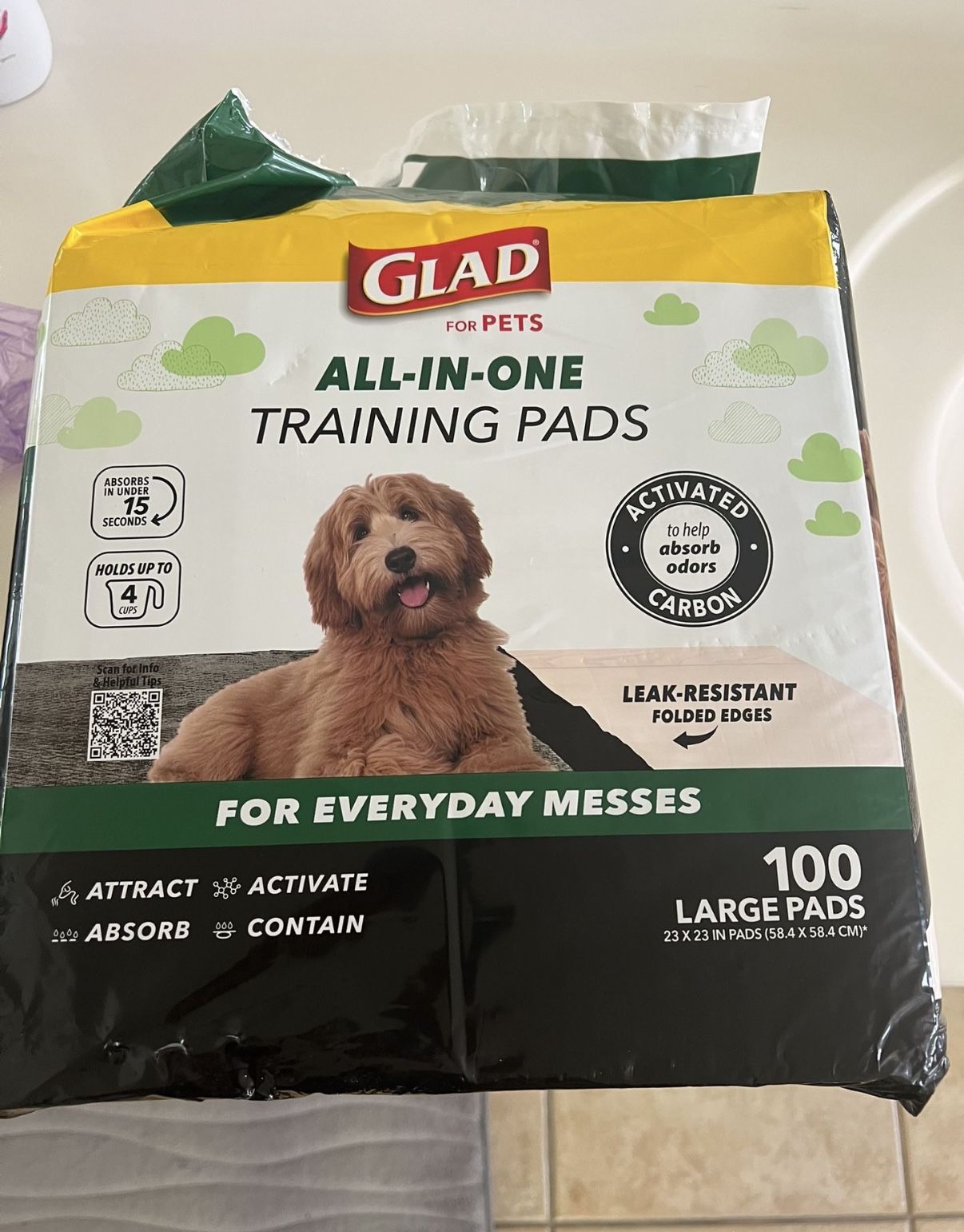 Large Leak Resistant Puppy Pads 100 Count Brand new with taxes are $33 originally