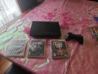 PS3 With 1 Controller And 3 Games