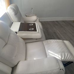 Recliner Cream Couch 