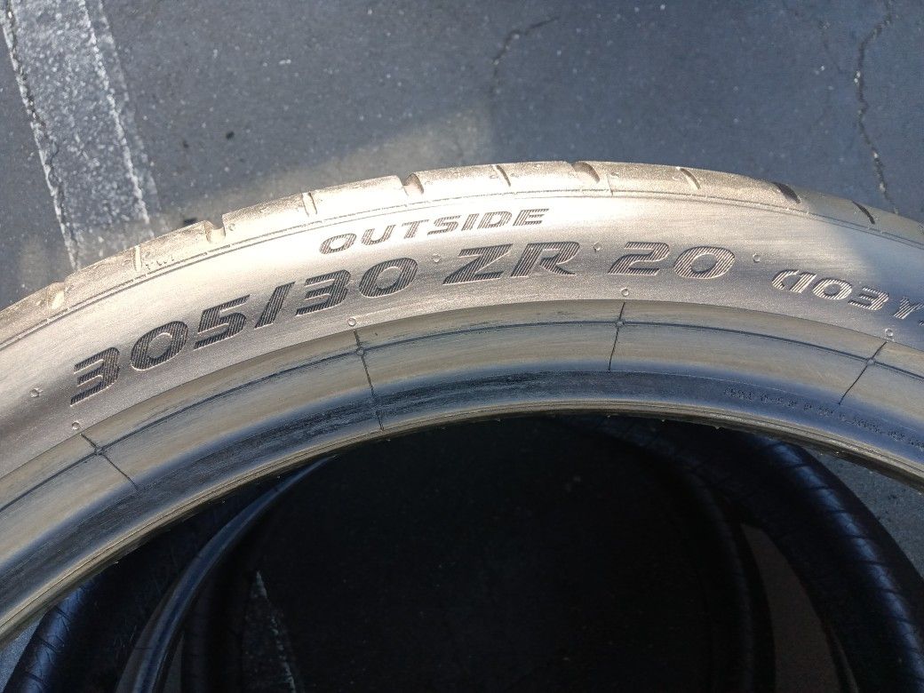 2 Llantas 305 30 R20 Pirelli Pzero Corsa