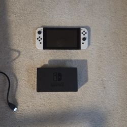 Nintendo Switch 1 White Joycons w/ Dock & HDMI 
