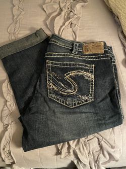 Like New Worn Once Silver Brand Capris
