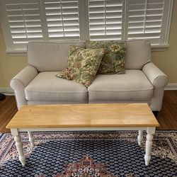 73'' Loveseat Sofa With Solid Wooden Legs