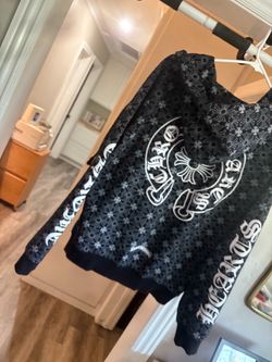 Size Large Chrome Hearts All Over Monogram Hoodie