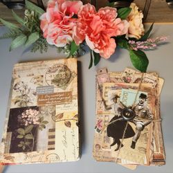 Scrapbooking Junk Journal Vintage Inspired Stationery Paper Scrap Pack 50 Pieces