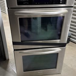 KitchenAid Stainless Steel Double Wall Oven 30” Untested Good Condition