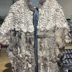 Vintage Genuine Rabbit Coat