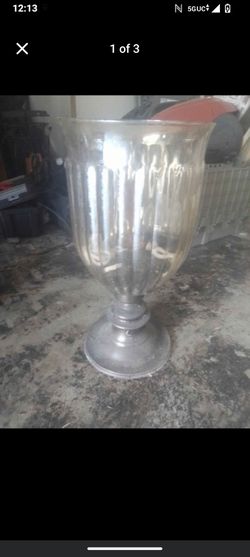 Large glass decor vase