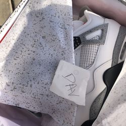 Jordan 4 Retro White Cement (2025) Size 13  * with proof of purchase *