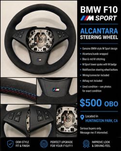BMW F10 M Sport Alcantara Steering Wheel