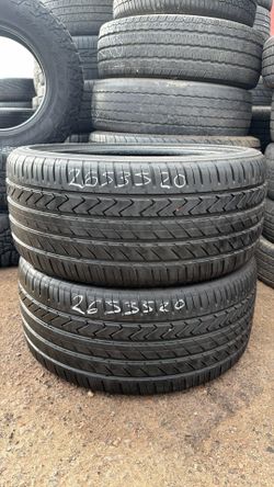 Par 235//50//18 
90% de vida 
Continental sport plus 
Dot 23