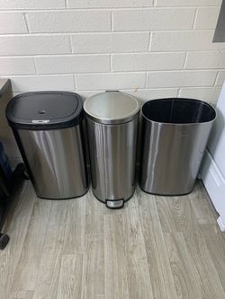 3 Trash Bins